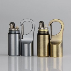 Mini compact oil lighter with buckle - keychain