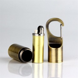 Mini kompaktowa zapalniczka olejowa z klamrą - brelok do kluczyBreloczki Do Kluczy