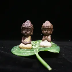 Small Buddha - ceramic statue - monk figurineStatues & Sculptures