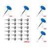 4mm - 6mm - repair patches for tubeless car tires - set - 24 piecesWheel parts