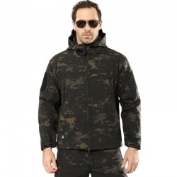 Army - camouflage - waterproof jacket with hood and zippersJackets