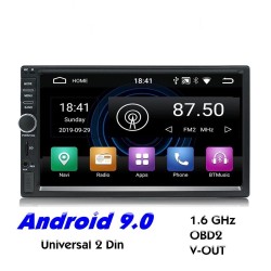 Radio samochodowe 2 Din Bluetooth Android 9 - WiFi - USB - nawigacja GPS - Mirrorlink - MP3 MP5