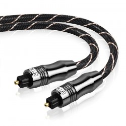 Toslink - OD6.0 - SPDIF - cyfrowy kabel światłowodowy audio - pleciony - 1m - 1,5m - 2m - 3m - 5m - 8m - 10m - 15mKable
