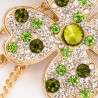 Crystal clover & tassels - keychainKeyrings