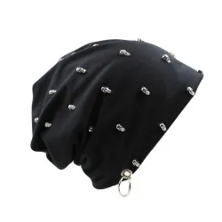 fashion men women unisex casual hat with skull hoop brand caps - warm beanies thick adult hip hop bonnet hatsCzapki
