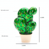 Zielony emaliowany kaktus - elegancka broszkaBroszki