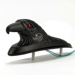 free shipping Motorcycle Black Eagle Head Fender Ornament Red Lighted Eye Custom BikeMotocykl