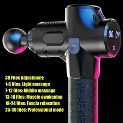 LCD Display High frequency Massage Gun muscle body relax relaxation 30 Speed VibrationMasaż