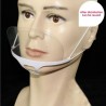 Przezroczysta maska na usta - przeciwmgielna / przeciw ślinie - plastikowa osłona ust - czytanie z ruchu wargMaski na usta