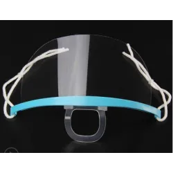Transparent mouth mask - anti-fog / anti-saliva - plastic mouth shield - lip readingMouth masks