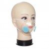 Przezroczysta maska na twarz / usta dla osób niesłyszących z filtrami PM2,5 - przeciwpyłowa / antybakteryjna - czytanie z ust...