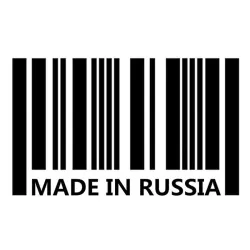 16 * 10cm - Made In Japan / Made In Russia - car sticker - decalNaklejki