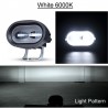 20W 6D 12V 6000K - reflektor roboczy do motocykla - samochody terenowe - ATV - SUV - retro listwa LED - lampaŚwiatła