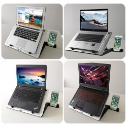 12-17 calowy wentylator chłodzący do Macbooka i laptopa - podstawka - regulowany uchwytPodstawki