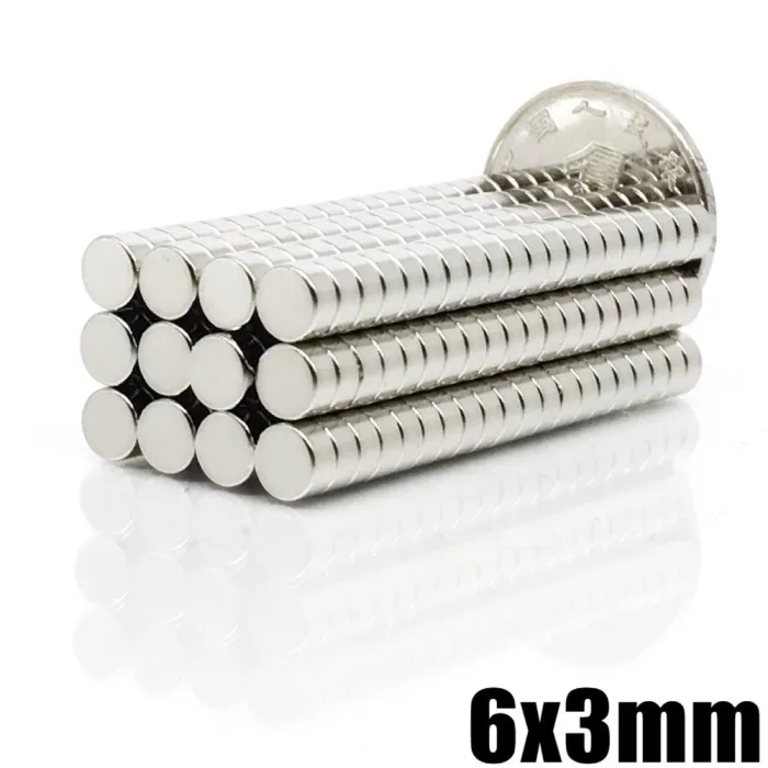 Magnes neodymowy N35 - mocny dysk - 6 mm * 3 mmN35