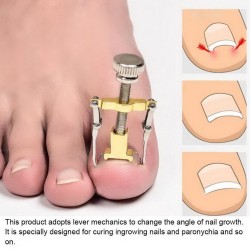 Profesjonalny korektor wrastającego paznokcia - podnośnik - stal nierdzewnaWyposażenie