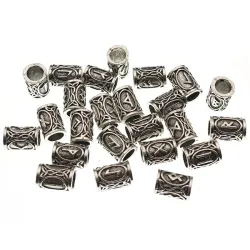 Futhark Viking Hair Bead - 24pcs/SetSpinki Do Włosów