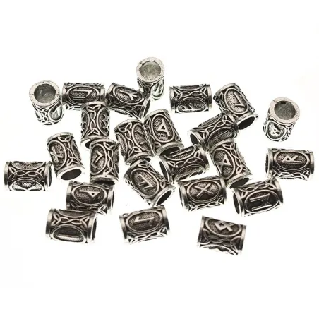 Futhark Viking Hair Bead - 24pcs/SetSpinki Do Włosów