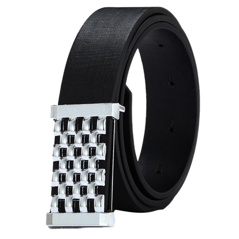 Metal Square Belt - LeatherPaski Metal Square Belt - LeatherPaski
