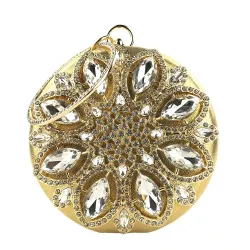 Luxury diamond - small purse - crystal flowerTorebki