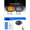 20W 6D 12V 6000K - reflektor roboczy do motocykla - samochody terenowe - ATV - SUV - retro listwa LED - lampaŚwiatła