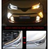 Dual colour led strip light - 2pcs - white & yellow - carŚwiatła
