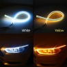 Dual colour led strip light - 2pcs - white & yellow - carŚwiatła