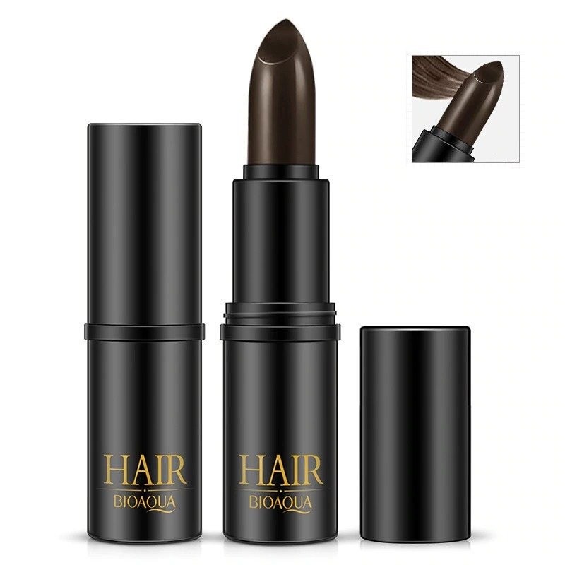 Temporary grey hair fix - black hair cream stick - hair dyeHair dye
