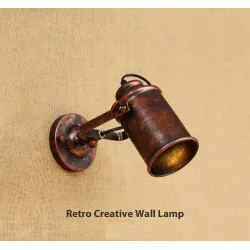 Retro creative wall light - lamp - adjustable - single - double headWall lights