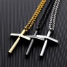 Cross christian necklaces - gold - silver - blackNaszyjniki