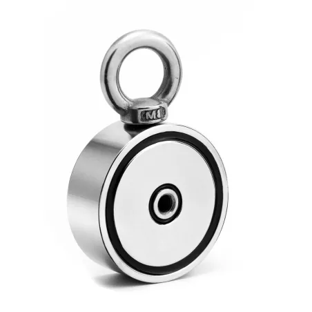 D48 - D60 - D67 - D75 - silny magnes neodymowy z hakiem - wyszukiwanie dwustronne - D60 * 22mmMagnesy