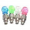 2 pieces - car / motorcycle / bike tire valve caps - neon LED light bulb - skullWheel parts