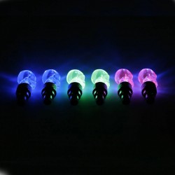 2 pieces - car / motorcycle / bike tire valve caps - neon LED light bulb - skullWheel parts