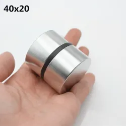 N52 - N35 - magnes neodymowy - okrągły - 40 x 20mm - 2 sztukiN52