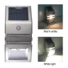 Solar LED Light - Outdoor - Motion Sensor - Stainless Steel - Black - WhiteOświetlenia słonecznego