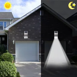 Solar LED Light - Outdoor - Motion Sensor - Stainless Steel - Black - WhiteOświetlenia słonecznego