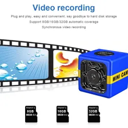 1080P - kamera full HD z mikrofonem - autofocus - noktowizor - detekcja ruchuAudio Kamera Wideo