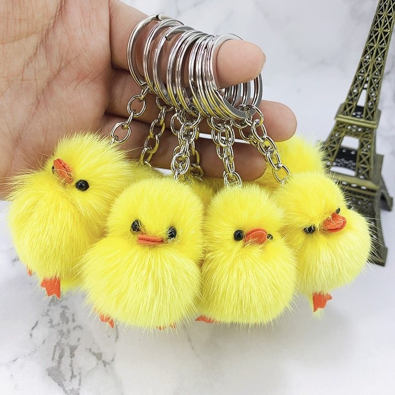 Yellow duck plushie - 1pcBreloczki Do Kluczy