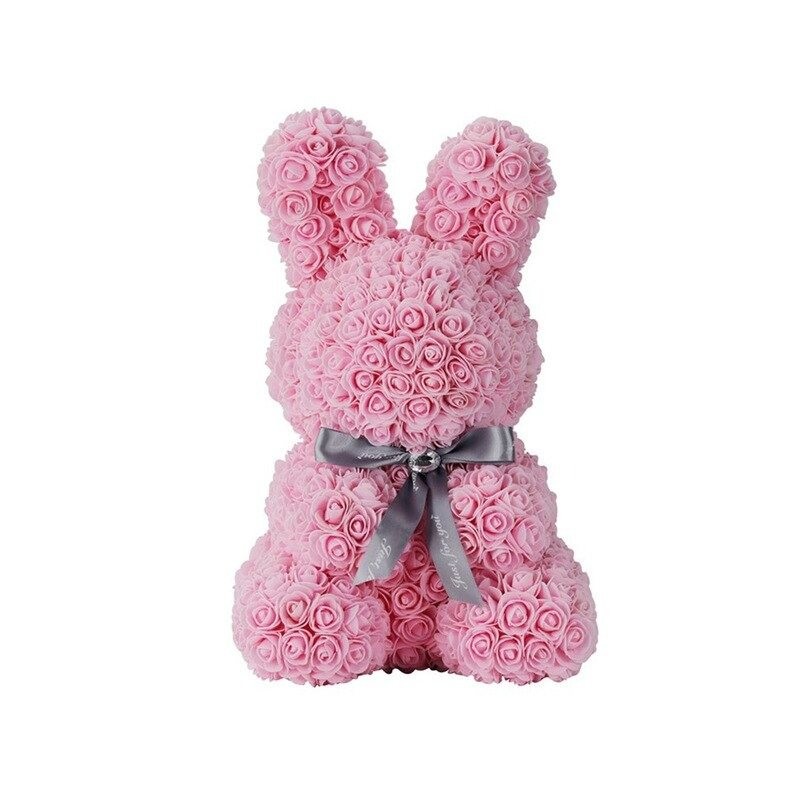 Easter bunny made of infinity roses flowers - 45 cmValentine's day