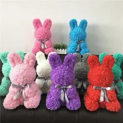 Easter bunny made of infinity roses flowers - 45 cmValentine's day