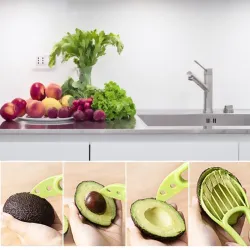 3 in 1 - avocado peeler - slicer - plastic knifeKitchen knives