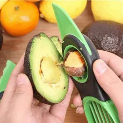 3 w 1 - obieraczka do awokado - krajalnica - plastikowy nóżNoże kuchenne