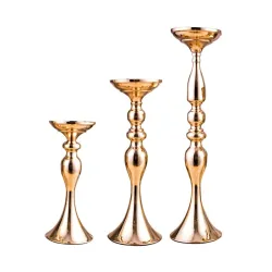 Gold Candle Holders - CandlestickŚwieczki & Uchwyty