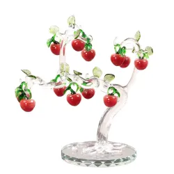 Glass - Crystal Cherry Tree - Fengshui OrnamentDekoracje