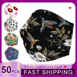 50Pcs - Mouth Face Mask - Disposable - 3 Layers - Fashion - BreathableMaski