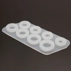 8Pcs - Assorted Sizes Ring - Silicone Mold - Resin JewelryZabawki