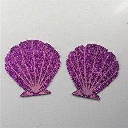 10pairs/lot - Disposable Nipple Covers - Purple ShellStroje Kąpielowe