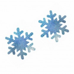 10 pairs - Nipple Covers - SnowflakesStroje Kąpielowe