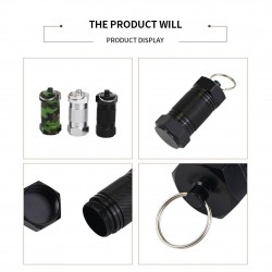 2Pcs - Metal Medicine Box - Pill Capsule - Waterproof - Outdoor - Key ringBreloczki Do Kluczy