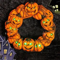 Halloween - Jack-o'-Lantern - LED - Pumpkin - Door HangerHalloween & Impreza